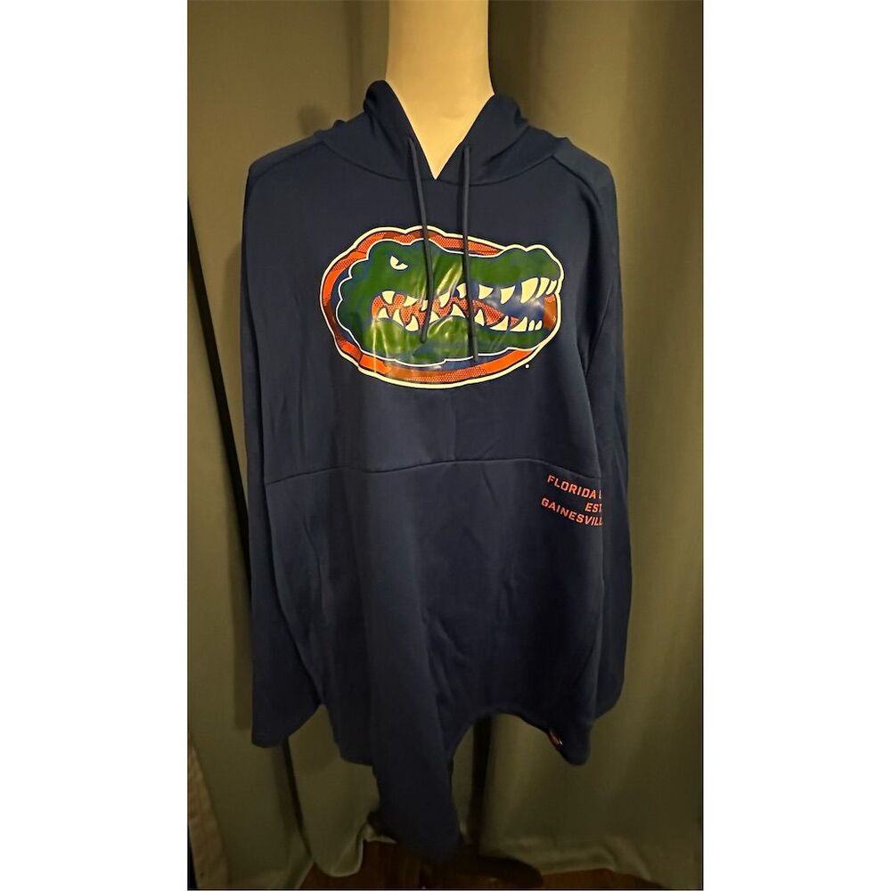 Fanatics Men's Florida Gators Pullover Hoodie Blue 2XL Long Sleeve